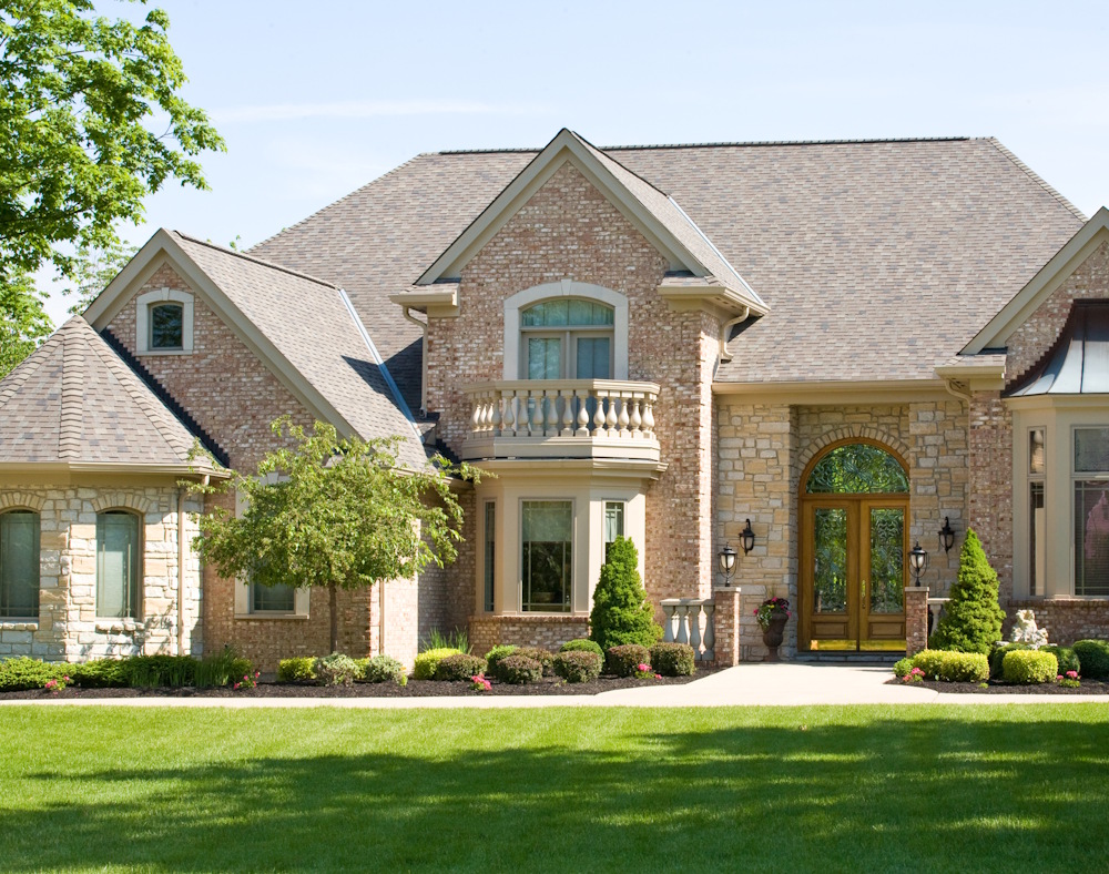 portrait of family standing together